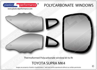 TOYOTA - Supra MK4 - Lexan Polycarbonate window kit