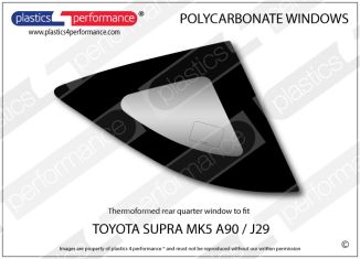 TOYOTA - Supra MK5 - Lexan Polycarbonate right rear quarter window