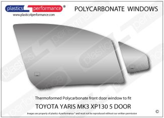 TOYOTA - Yaris MK3 XP130 5dr - Lexan Polycarbonate right front door window