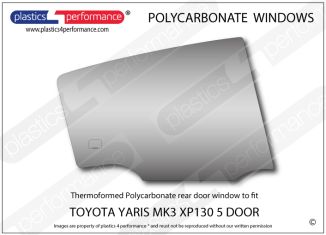 TOYOTA - Yaris MK3 XP130 5dr - Lexan Polycarbonate right rear door window