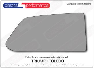 TRIUMPH - Toledo - Lexan Polycarbonate right rear quarter window