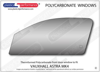 VAUXHALL - Astra G Mk4 - Lexan Polycarbonate left hand front door window