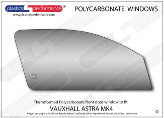 VAUXHALL - Astra G Mk4 - Lexan Polycarbonate right hand front door window
