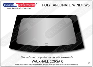 VAUXHALL Corsa C - Lexan Polycarbonate rear screen