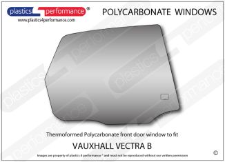 VAUXHALL Vectra B Hatchback - Lexan Polycarbonate right rear door window