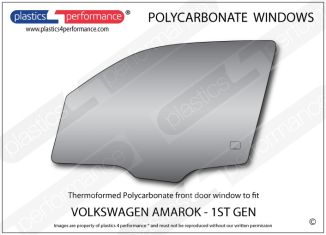 VOLKSWAGEN Amarok 1st Generation - Lexan Polycarbonate left front door window