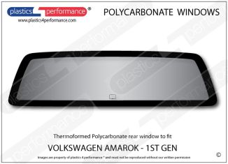 VOLKSWAGEN Amarok 1st Generation - Lexan Polycarbonate rear window