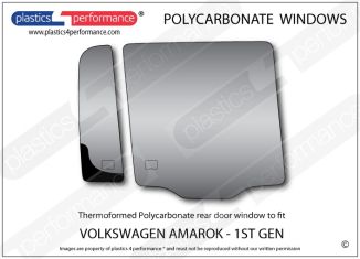 VOLKSWAGEN Amarok 1st Generation - Lexan Polycarbonate right rear door window