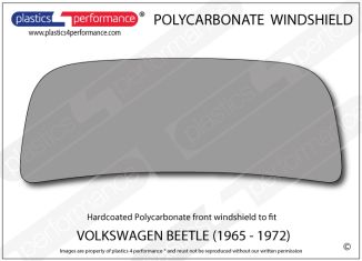 VOLKSWAGEN - Beetle (1965 - 1972) - Hardcoated Lexan Polycarbonate front windscreen