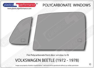 VOLKSWAGEN - Beetle (1972 - 1978) - Lexan Polycarbonate left front door window