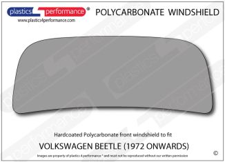 VOLKSWAGEN - Beetle - Hardcoated Lexan Polycarbonate front windscreen
