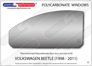 VOLKSWAGEN - New Beetle - Lexan Polycarbonate left front door window