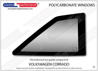 VOLKSWAGEN - Corrado - Lexan Polycarbonate right rear quarter window