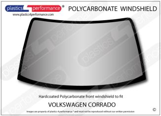 VOLKSWAGEN - Corrado - Hardcoated Lexan Polycarbonate front windscreen