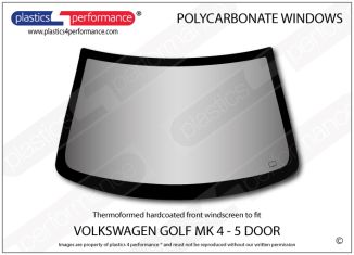 VOLKSWAGEN - Golf Mk4 - 5 door - Hardcoated polycarbonate front windscreen