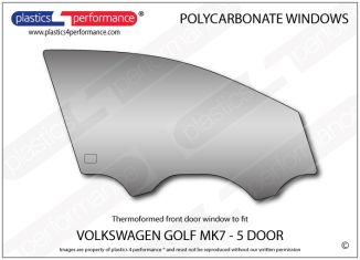 VOLKSWAGEN - Golf Mk7 - 5 Door - Lexan polycarbonate RH front door window