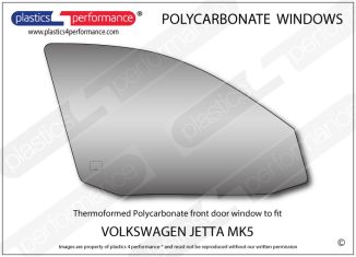 VOLKSWAGEN Jetta Mk5 - Lexan Polycarbonate right front door window