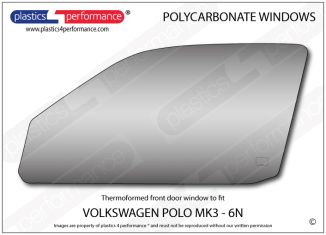 VOLKSWAGEN - Polo MK3 6N - Lexan Polycarbonate left front door window