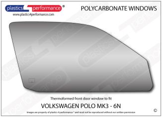 VOLKSWAGEN - Polo MK3 6N - Lexan Polycarbonate right front door