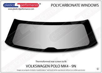 VOLKSWAGEN - Polo MK4 - 9N - Lexan Polycarbonate rear screen