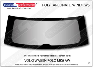 VOLKSWAGEN - Polo MK6 AW - Lexan Polycarbonate rear screen