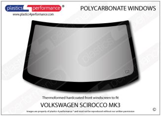 VOLKSWAGEN - Scirocco Mk3 - Hardcoated Polycarbonate front windscreen