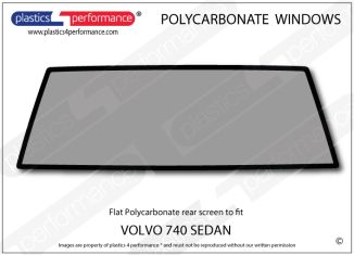 VOLVO - 740 Sedan - Lexan Polycarbonate rear screen