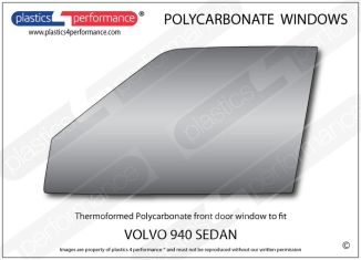 VOLVO 940 Sedan - Lexan Polycarbonate left front door window