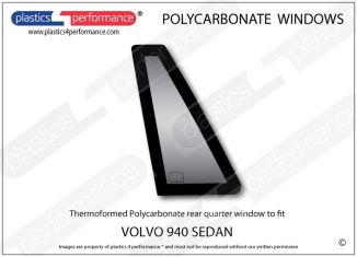 VOLVO 940 Sedan - Lexan Polycarbonate left rear quarter window