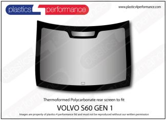 VOLVO - S60 - (2000 - 2009) - Lexan Polycarbonate rear screen