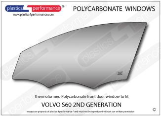 VOLVO - S60 2nd Gen - Lexan Polycarbonate left front door window