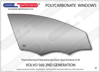 VOLVO - S60 2nd Gen - Lexan Polycarbonate right front door window