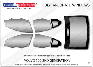 VOLVO - S60 2nd Gen - Lexan Polycarbonate window kit