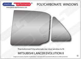 MITSUBISHI - Lancer Evo 2 - Lexan Polycarbonate left rear door window