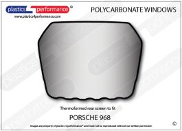 PORSCHE - 968 - Lexan Makrolon Polycarbonate rear screen