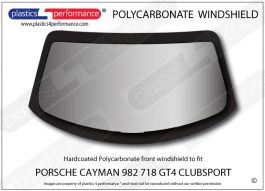 PORSCHE - Cayman 982 718 GT4 Clubsport - Hardcoated Lexan Polycarbonate ...
