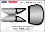 ACURA - Integra GS-R / GSi - Lexan Polycarbonate window kit