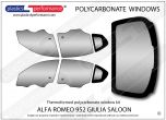 ALFA ROMEO - Giulia 952 Sedan - Lexan Polycarbonate window kit