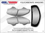 ALFA ROMEO - Giulietta 940 - Lexan Polycarbonate window kit