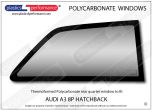 AUDI - A3 8P Hatch - Lexan Polycarbonate right rear quarter window