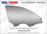 AUDI A3 / S3 / RS3 8V 5dr - Lexan Polycarbonate right front door window