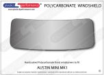 AUSTIN - Mini MK1 - Hardcoated Lexan Polycarbonate front windscreen
