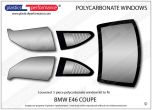 BMW - E46 Coupe - Lexan Polycarbonate louvered window kit