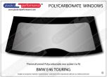 BMW E46 Touring - Lexan Polycarbonate rear screen