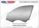 BMW - F80 M3 - Lexan / Makrolon Polycarbonate left front door window