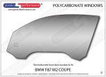 BMW - F87 M2 - Lexan Polycarbonate left front door window