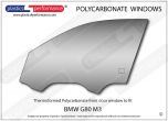 BMW G80 M3 - Lexan Polycarbonate left front door window