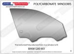 BMW G80 M3 - Lexan Polycarbonate right front door window