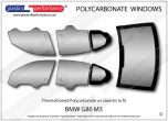 BMW G80 M3 - Lexan Polycarbonate window kit
