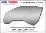 BMW - G82 M4 Competition - Lexan Polycarbonate left front door window